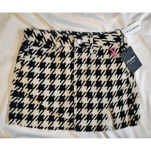 NWT Playboy Pac Sun Skirt Mini Sexy Classy Houndstooth Corduroy Retro Style 24